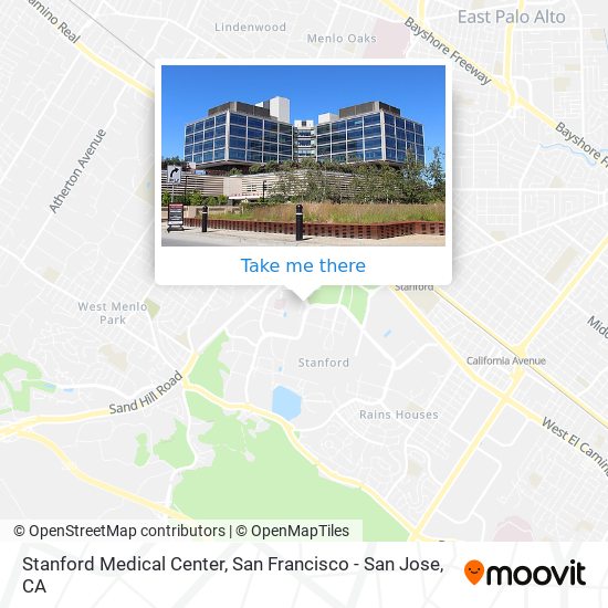 Stanford Medical Center map