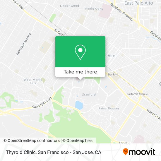 Thyroid Clinic map