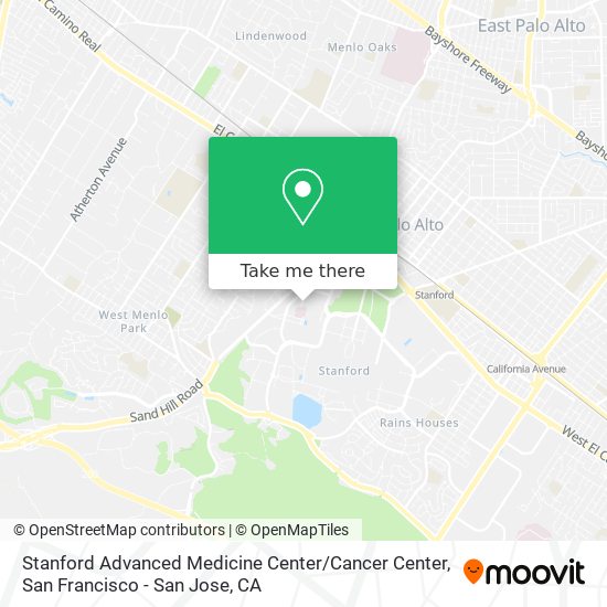 Stanford Advanced Medicine Center / Cancer Center map