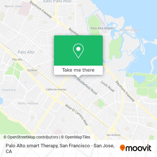 Palo Alto smart Therapy map