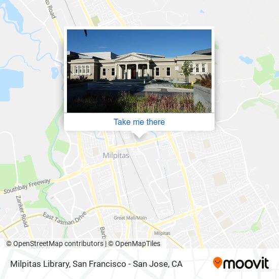 Mapa de Milpitas Library