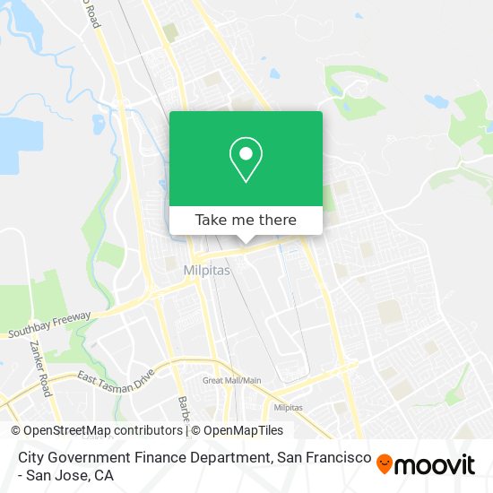 City Government Finance Department map