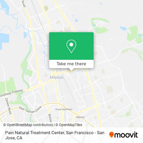 Pain Natural Treatment Center map