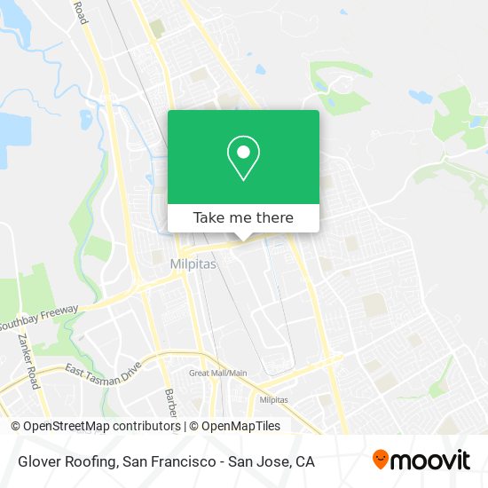 Glover Roofing map