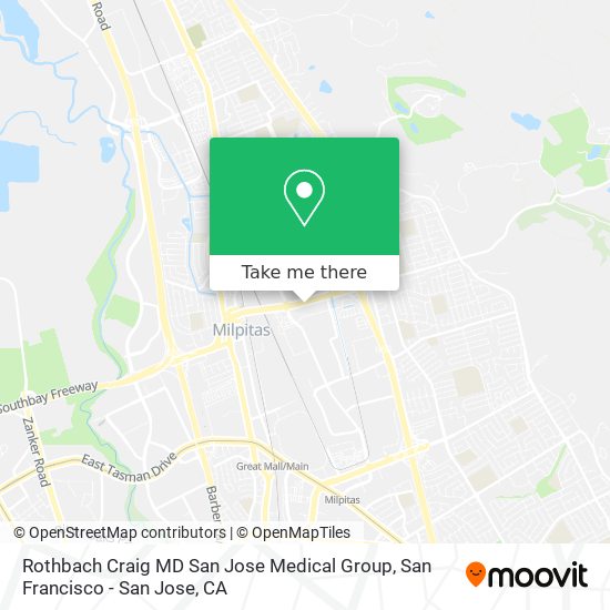 Rothbach Craig MD San Jose Medical Group map