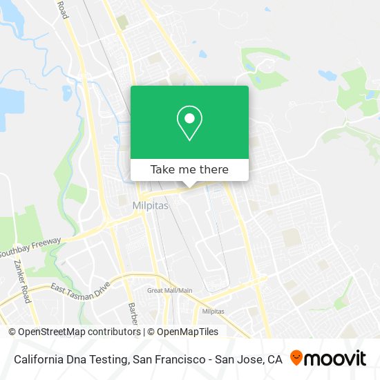 California Dna Testing map