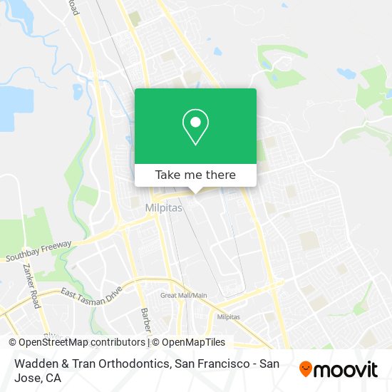 Wadden & Tran Orthodontics map