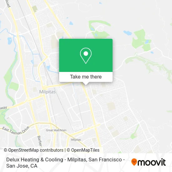 Delux Heating & Cooling - Milpitas map