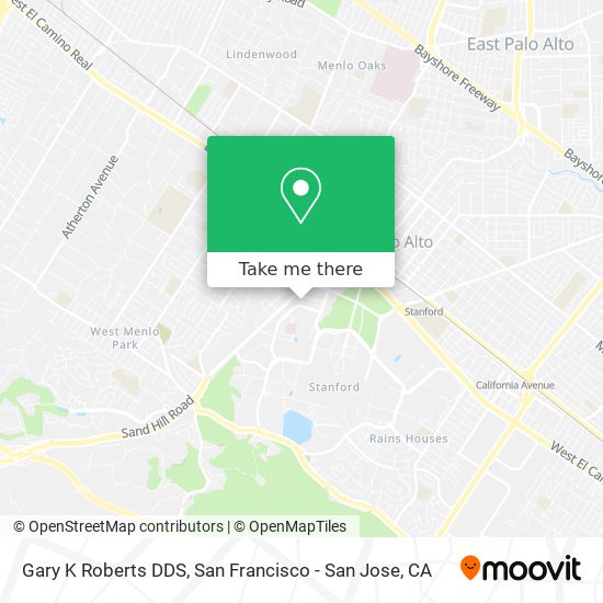 Gary K Roberts DDS map