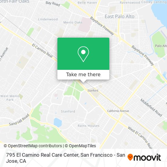 795 El Camino Real Care Center map