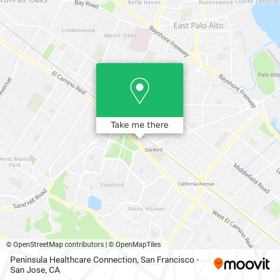 Peninsula Healthcare Connection map