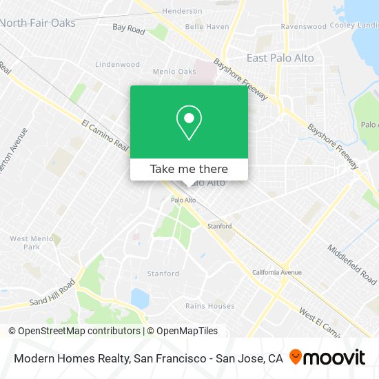 Mapa de Modern Homes Realty