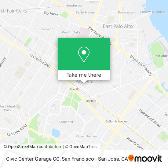 Civic Center Garage CC map