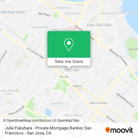 Mapa de Julie Fukuhara - Private Mortgage Banker