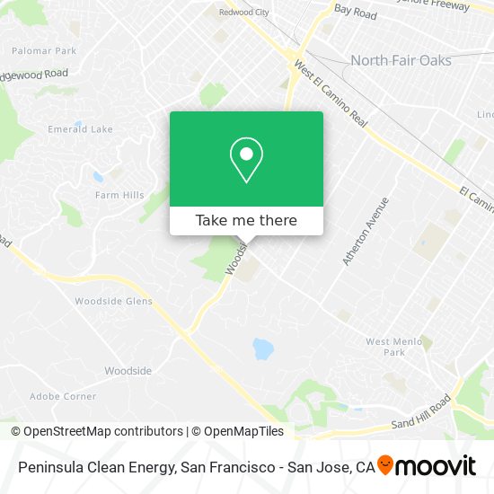 Mapa de Peninsula Clean Energy