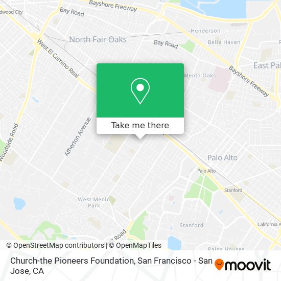 Church-the Pioneers Foundation map