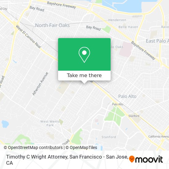 Timothy C Wright Attorney map