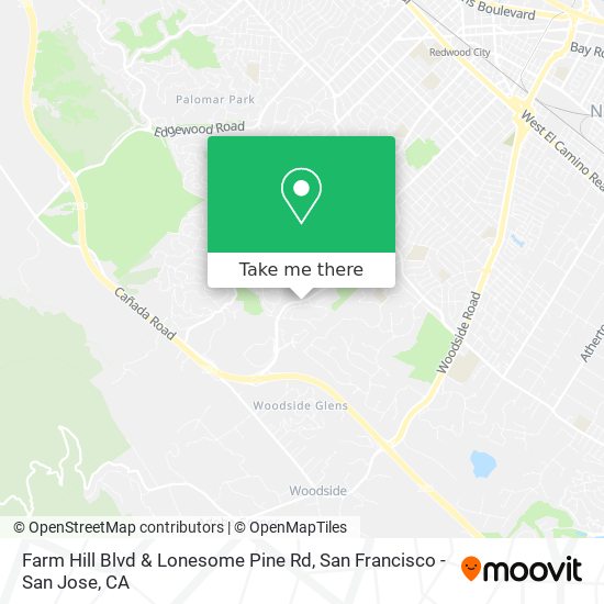 Mapa de Farm Hill Blvd & Lonesome Pine Rd