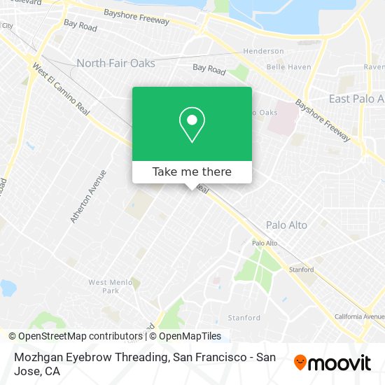 Mapa de Mozhgan Eyebrow Threading