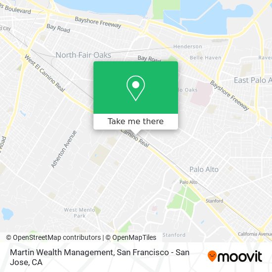 Martin Wealth Management map