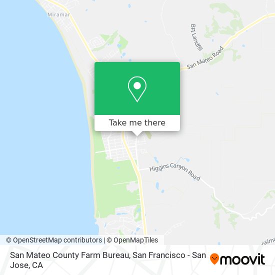 Mapa de San Mateo County Farm Bureau