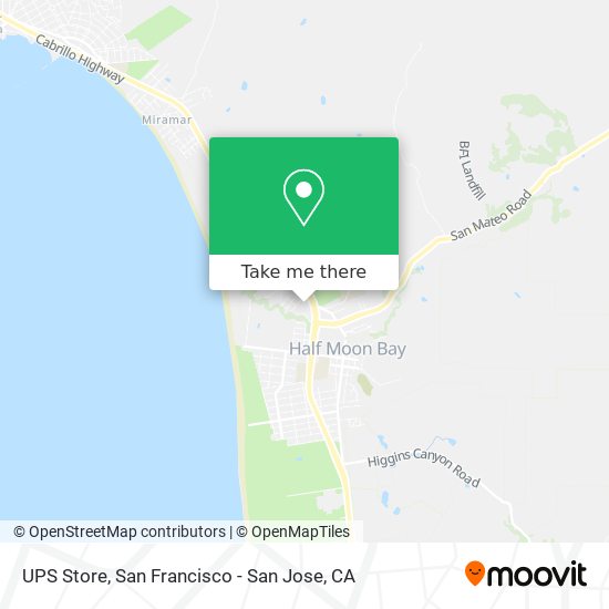 UPS Store map