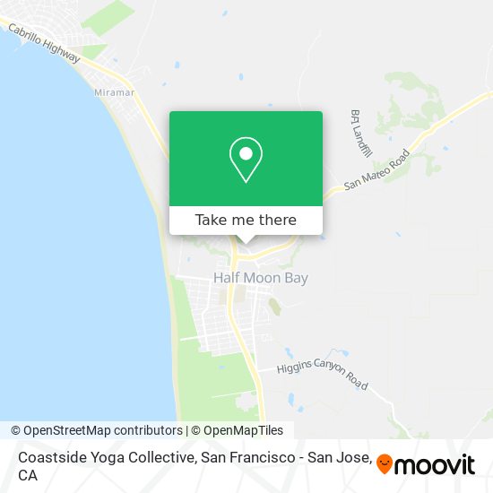 Coastside Yoga Collective map