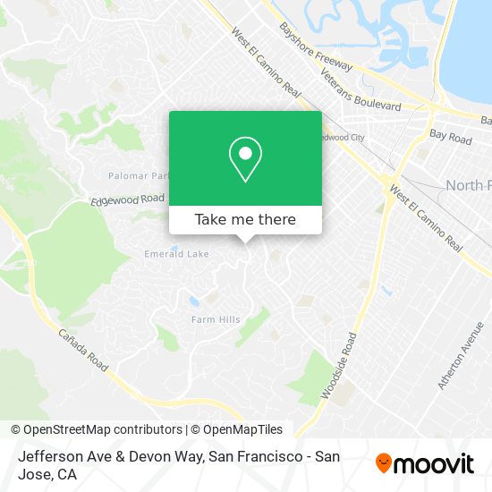 Mapa de Jefferson Ave & Devon Way