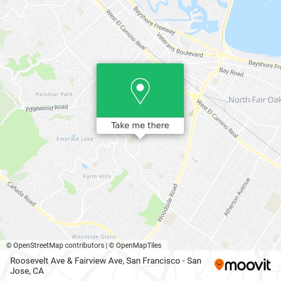 Mapa de Roosevelt Ave & Fairview Ave