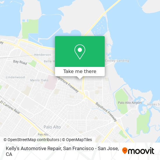 Kelly's Automotive Repair map