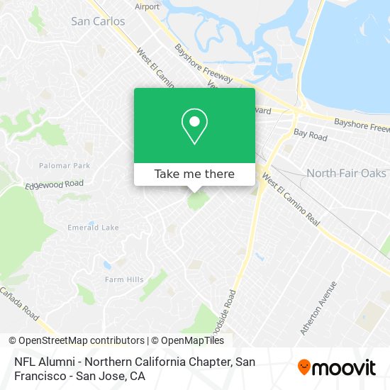 Mapa de NFL Alumni - Northern California Chapter