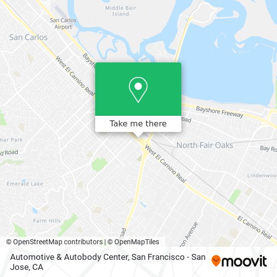 Automotive & Autobody Center map