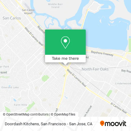 Doordash Kitchens map