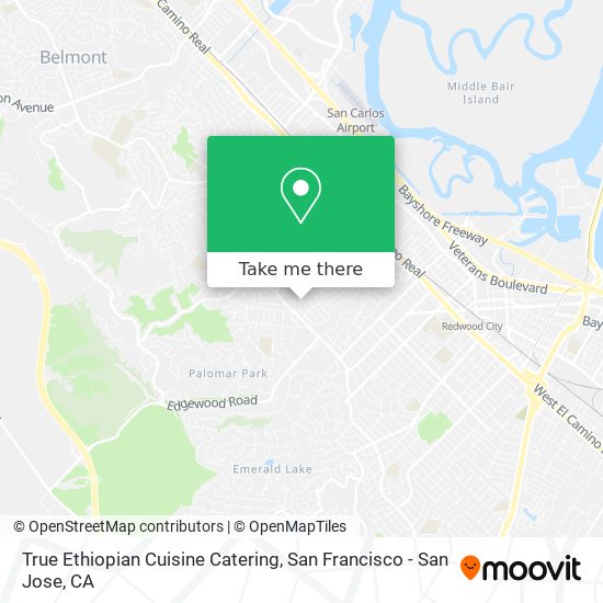 True Ethiopian Cuisine Catering map