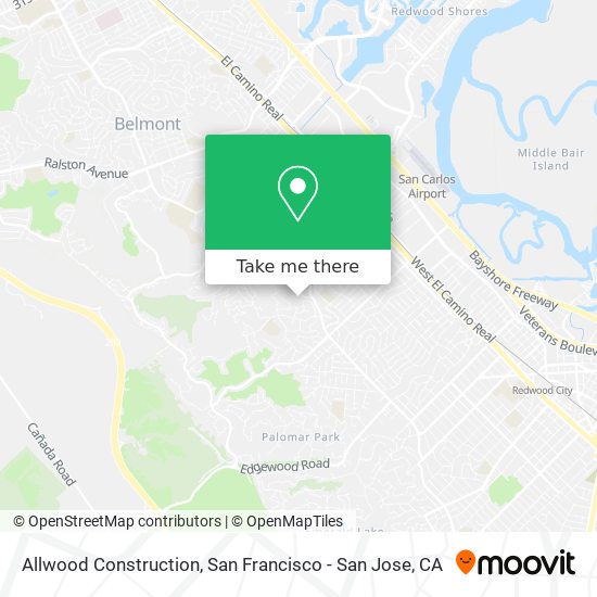 Allwood Construction map