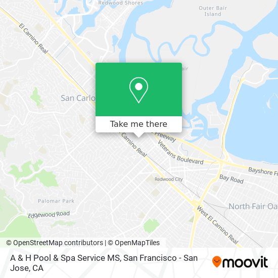 Mapa de A & H Pool & Spa Service MS