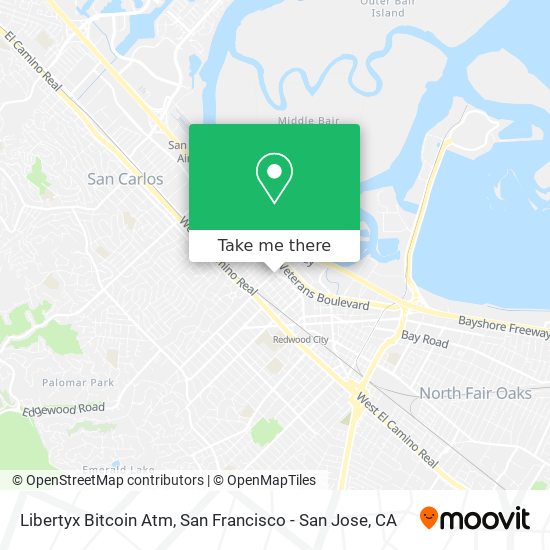 Mapa de Libertyx Bitcoin Atm