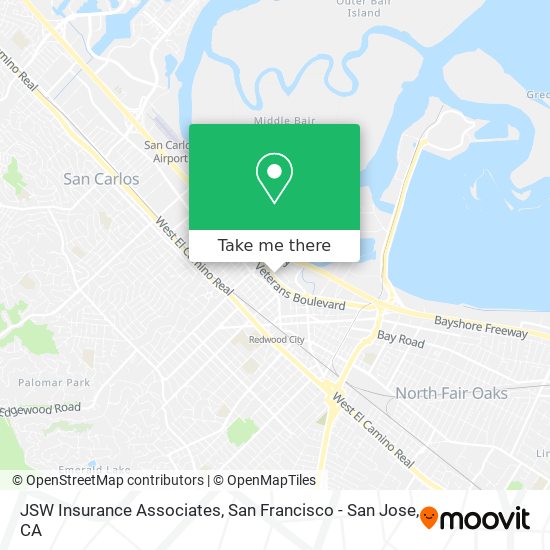 Mapa de JSW Insurance Associates