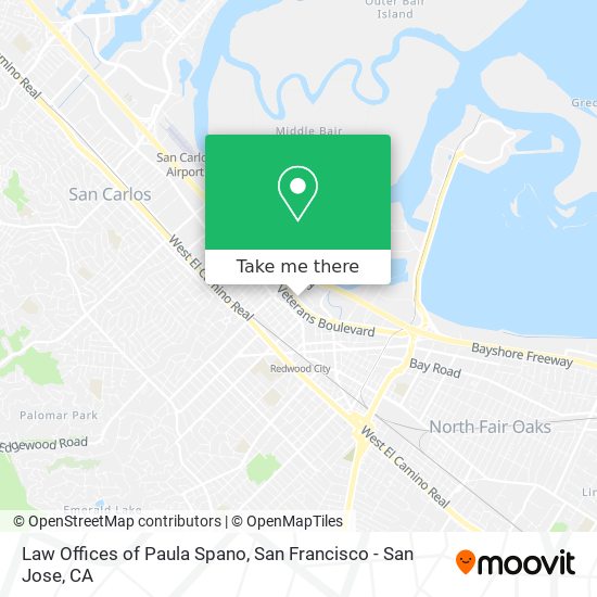 Mapa de Law Offices of Paula Spano