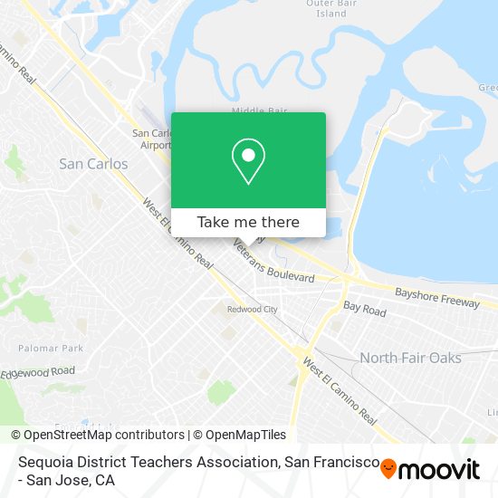 Mapa de Sequoia District Teachers Association