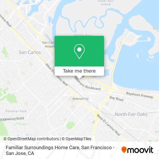 Mapa de Familiar Surroundings Home Care