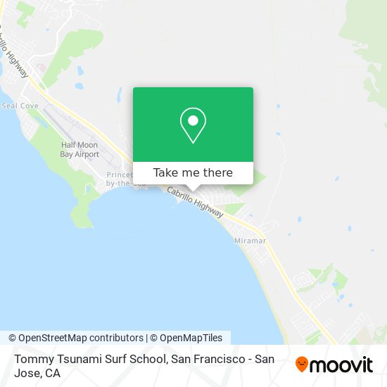 Tommy Tsunami Surf School map