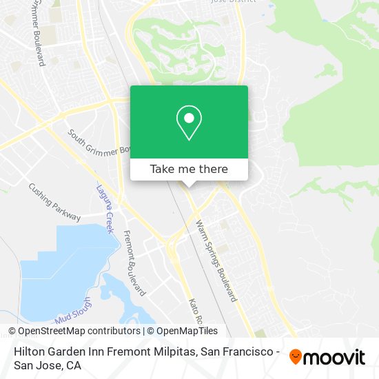 Mapa de Hilton Garden Inn Fremont Milpitas