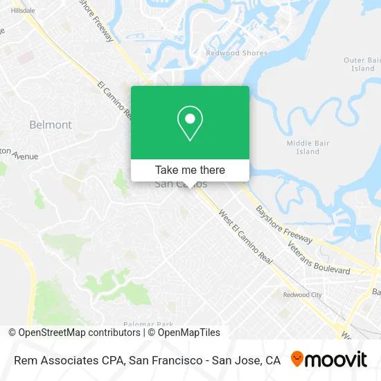 Mapa de Rem Associates CPA