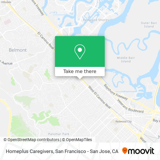 Homeplus Caregivers map