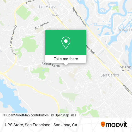 UPS Store map
