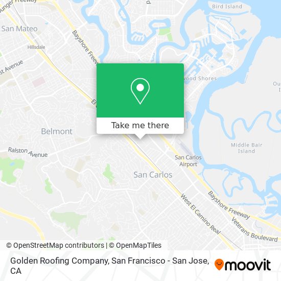 Golden Roofing Company map