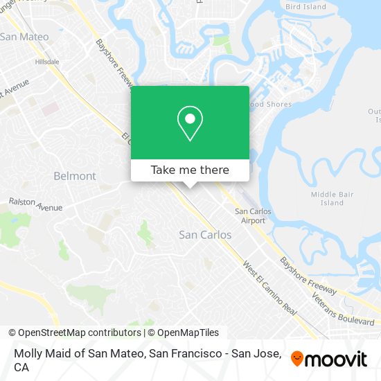 Mapa de Molly Maid of San Mateo