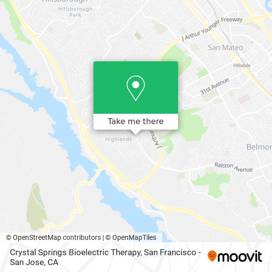 Mapa de Crystal Springs Bioelectric Therapy