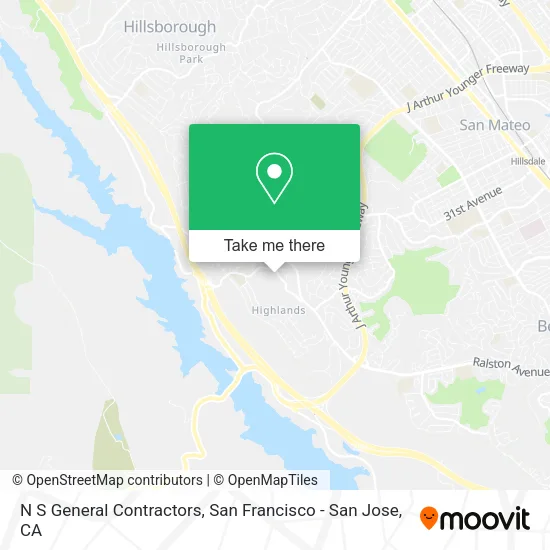 N S General Contractors map